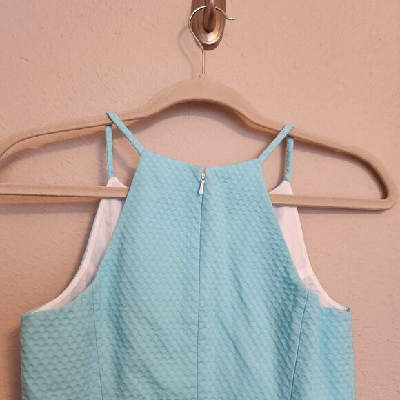 Lilly Pulitzer Annabelle Magnolia Lace Halter Top Breakwater Blue Size 00 - Picture 10 of 13